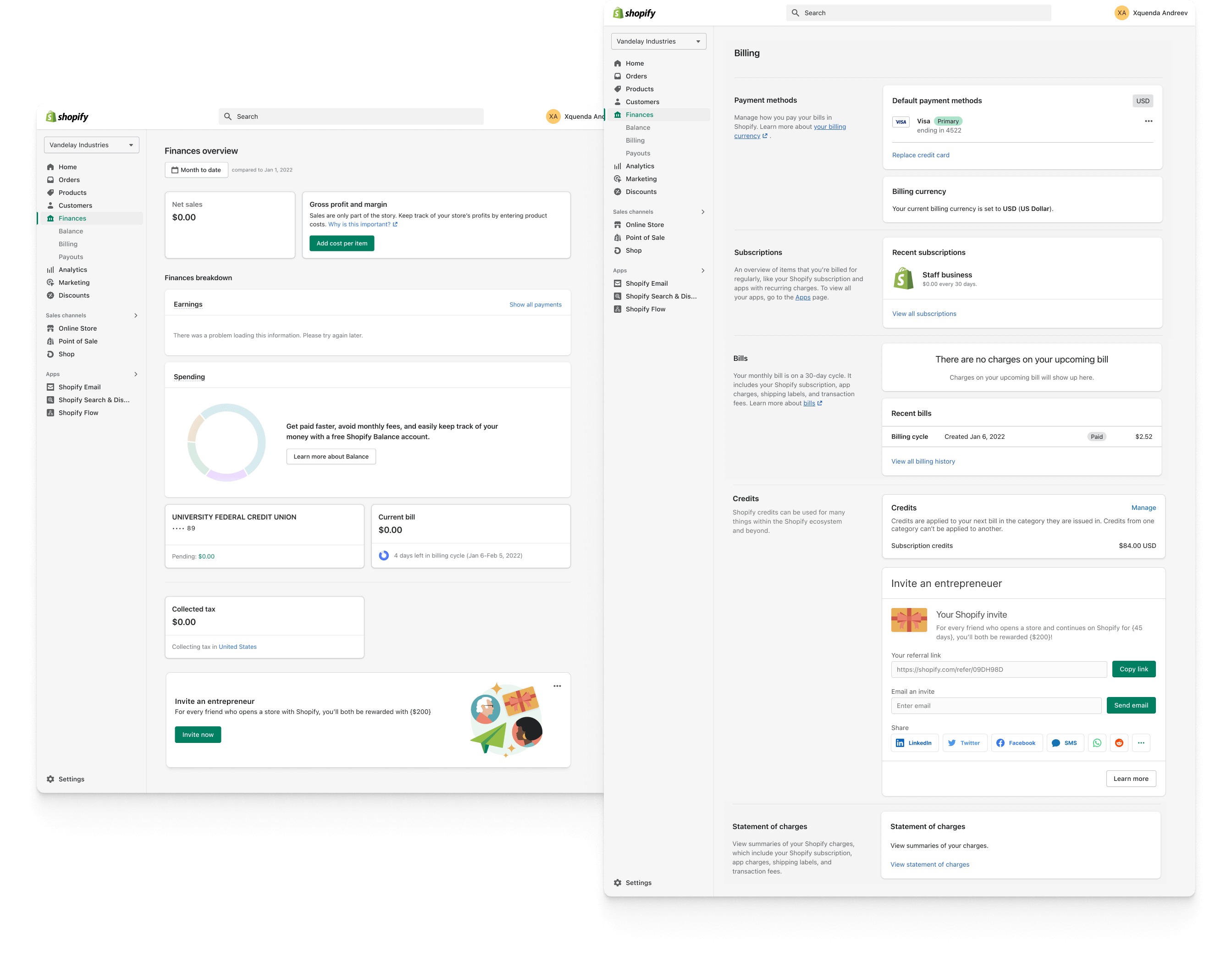 Shopify Merchant Referral Program admin updates image